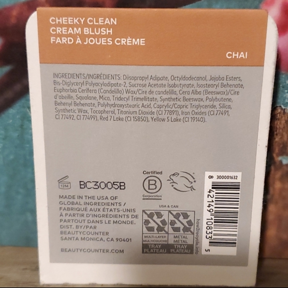 Beautycounter Cheeky Clean Cream Blush Refill- Chai Sealed, NIB! - Picture 2 of 4